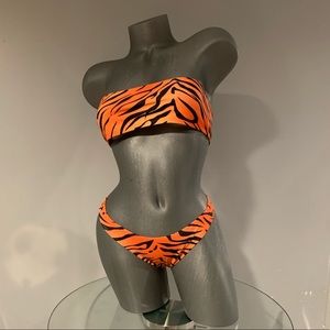 Tiger print bikini